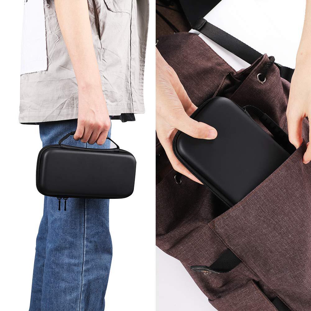 Storage Bag for Nintendo Switch Lite Game Console PU Leather+EVA Waterproof Carrying Case