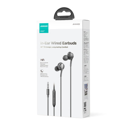 JOYROOM JR-EW02 3.5mm Wire-controlled Earphone HiFi Sound In-ear Headphone with Mic