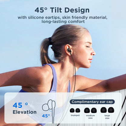 JOYROOM JR-EW02 3.5mm Wire-controlled Earphone HiFi Sound In-ear Headphone with Mic