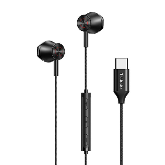 MCDODO HP-4070 Type-C Stereo Sound Wired Earphone HD Call Microphone Headphone