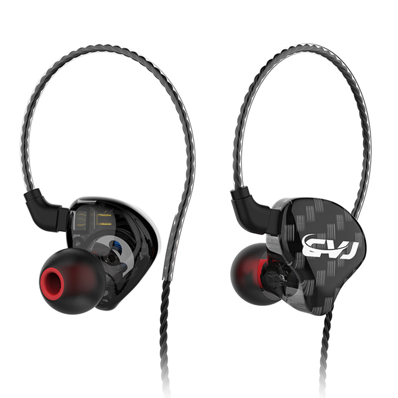 CVJ CSA In-Ear 3.5mm Wired Headset Noise Canceling HiFi Moving Iron Headphones, No Microphone