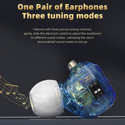 CVJ TXS 3.5mm In-Ear Headphones Wired Sports Earbuds HiFi Clear Sound Stereo Gaming Headset (No Microphone)