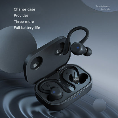 T40 Ear Hook Wireless Earphone IPX6 Waterproof Hands-free Touch Control Bending Sports Earbuds