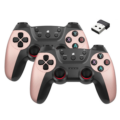 KM-029 2.4G Wireless Controllers 1 to 2 USB Receiver with 2 Gamepad Compatible with PC / Linux / Android / TV Box