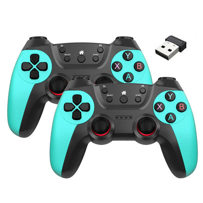 KM-029 2.4G Wireless Controllers 1 to 2 USB Receiver with 2 Gamepad Compatible with PC / Linux / Android / TV Box