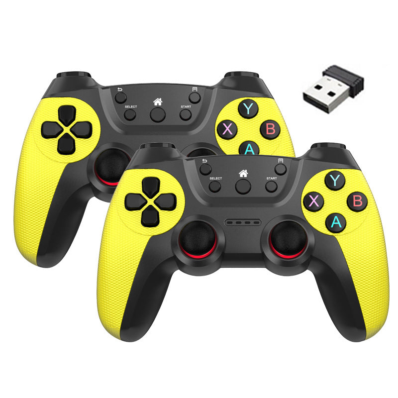 KM-029 2.4G Wireless Controllers 1 to 2 USB Receiver with 2 Gamepad Compatible with PC / Linux / Android / TV Box