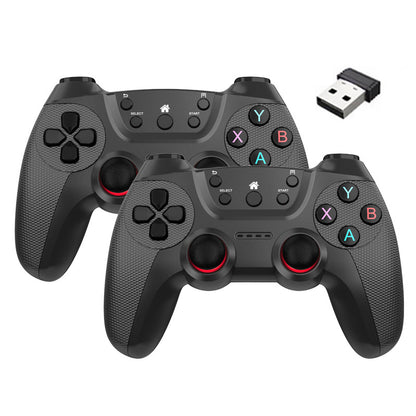 KM-029 2.4G Wireless Controllers 1 to 2 USB Receiver with 2 Gamepad Compatible with PC / Linux / Android / TV Box