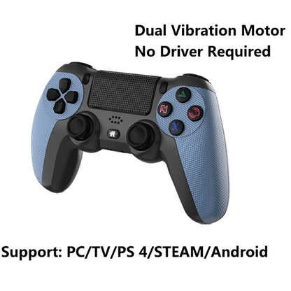 KM048 Bluetooth Wireless Controller for PS4 Cordless Game Handle 4.0 with Light Bar Support 6-axis, Vibration Function