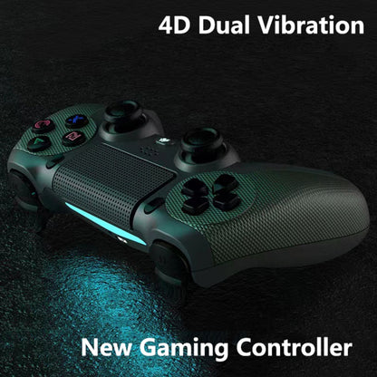 KM048 Bluetooth Wireless Controller for PS4 Cordless Game Handle 4.0 with Light Bar Support 6-axis, Vibration Function