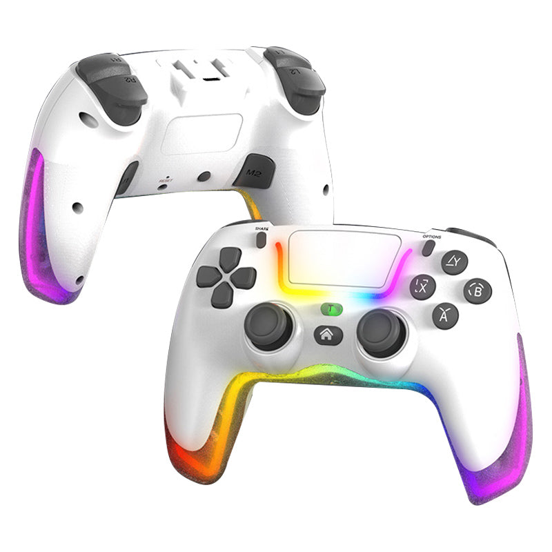 P07 Dazzle Lighting Wireless Bluetooth Controller for PS4 Game Console Handle without Stand