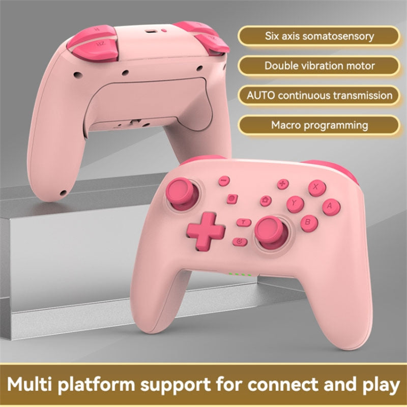 S07 Wireless Bluetooth Controller for Nintendo Switch Pro Controller Gamepad Portable Gaming Joystick Handle