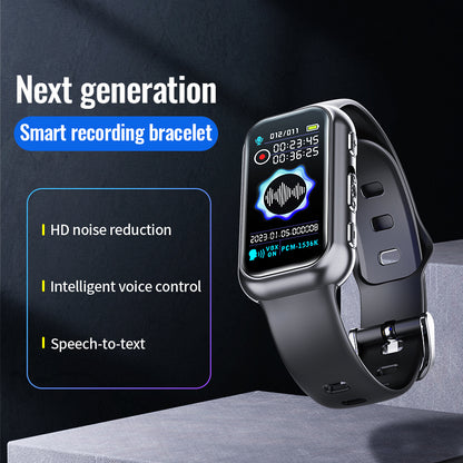 S16 Voice Recorder Watch 64GB MP3 Music Player Noise Cancellation Sound Recorder Screen E-book Reading