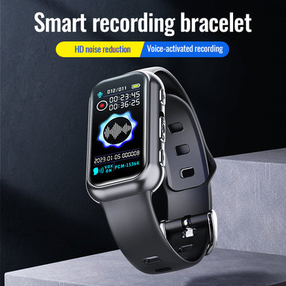 S16 Voice Recorder Watch 64GB MP3 Music Player Noise Cancellation Sound Recorder Screen E-book Reading