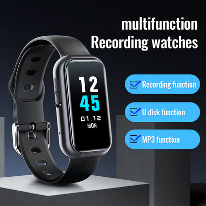 S16 8GB Audio Voice Bracelet Recording Device Noise Cancelling Recorder with Password, E-Book, Play Music