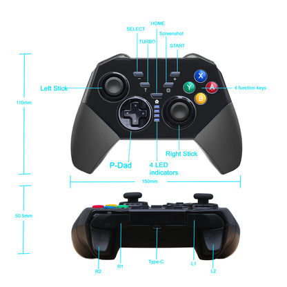 8579 Wireless Bluetooth Controller for Nintendo Switch Game Console Gamepad Support Turbo Function