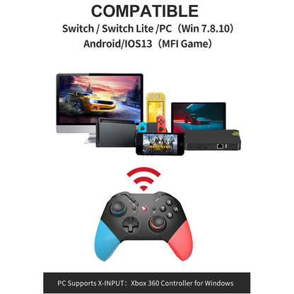 SW531 Wireless Gaming Controller for Nintendo Switch , Bluetooth Gamepad with LED Light