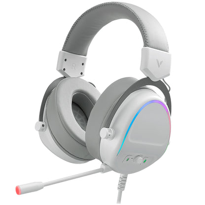 RAPOO VH650 7.1 Channel USB Wired Over-Ear E-sports Headphone Noise Reduction RGB Light Computer Gaming Headset