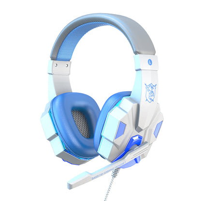 SOYTO SY830 Wired Headset Lightweight Gaming Headphone Computer Cell Phone Headset with USB Lighting