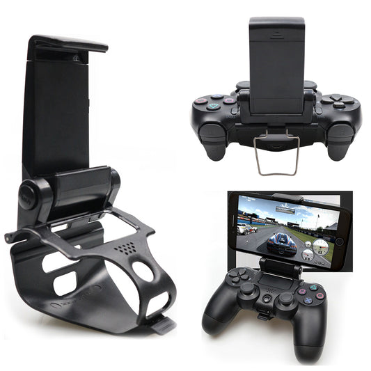 For PS4 Controller Cell Phone Mount Clip Holder Remote Play Adjustable Phone Gaming Clamp Stand