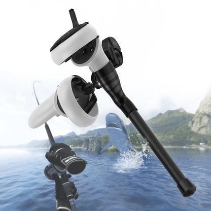 AMVR Q2FP1 For Oculus Quest 2 Fishing Rod VR Game Accessories Compatible with Baitcasting Reel