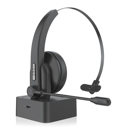 OY631 Bluetooth 5.3 Headset Customer Service Headphone with Mic Noise-Cancelling Wireless Headset for Truck Driver