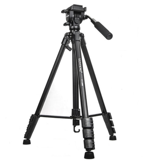 YUNTENG VT-6006 Camera Tripod for Canon Nikon Aluminum Alloy DSLR Tripod Camera Stand with Ball Head and Quick Release Plate