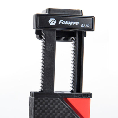 FOTOPRO ABS Pop Out Mobile Phone Clip with Cold Shoe Mount for Live Broadcast