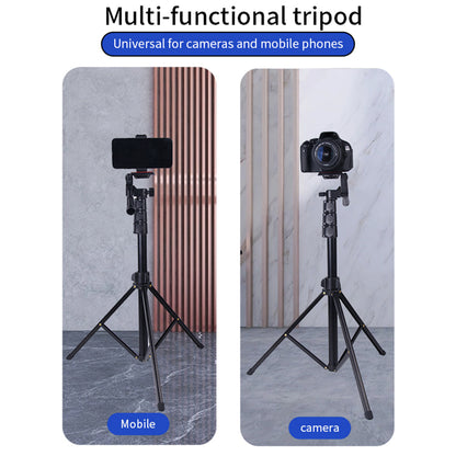 JMARY KP-2206 1.7m Multi-functional Adjustable Portable Camera Tripod Cell Phone Holder Floor Stand for Live Streaming, Selfie