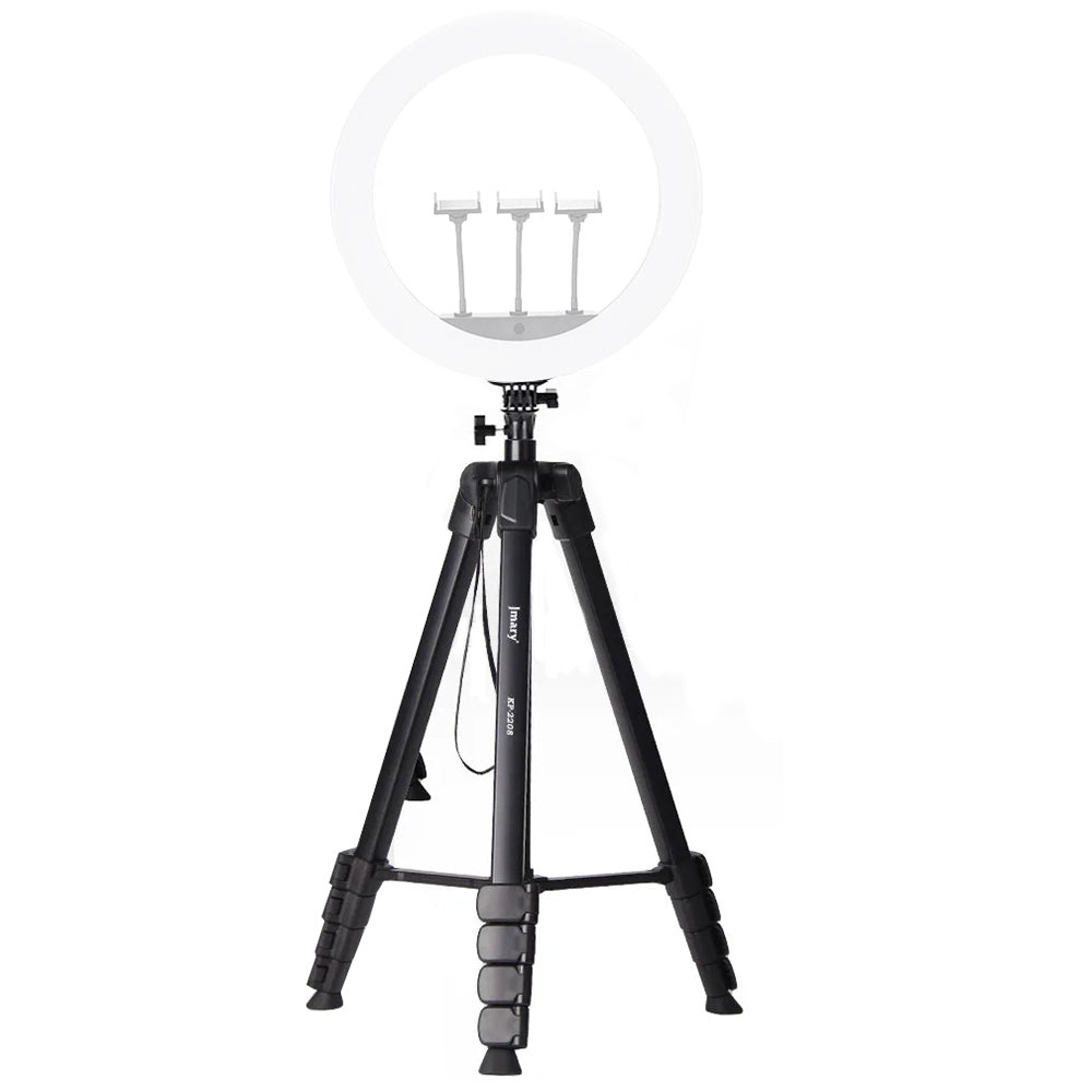 JMARY KP2208 1.7m Fill Light Camera Tripod Holder for Live Streaming, Photography Metal Cell Phone Floor Stand