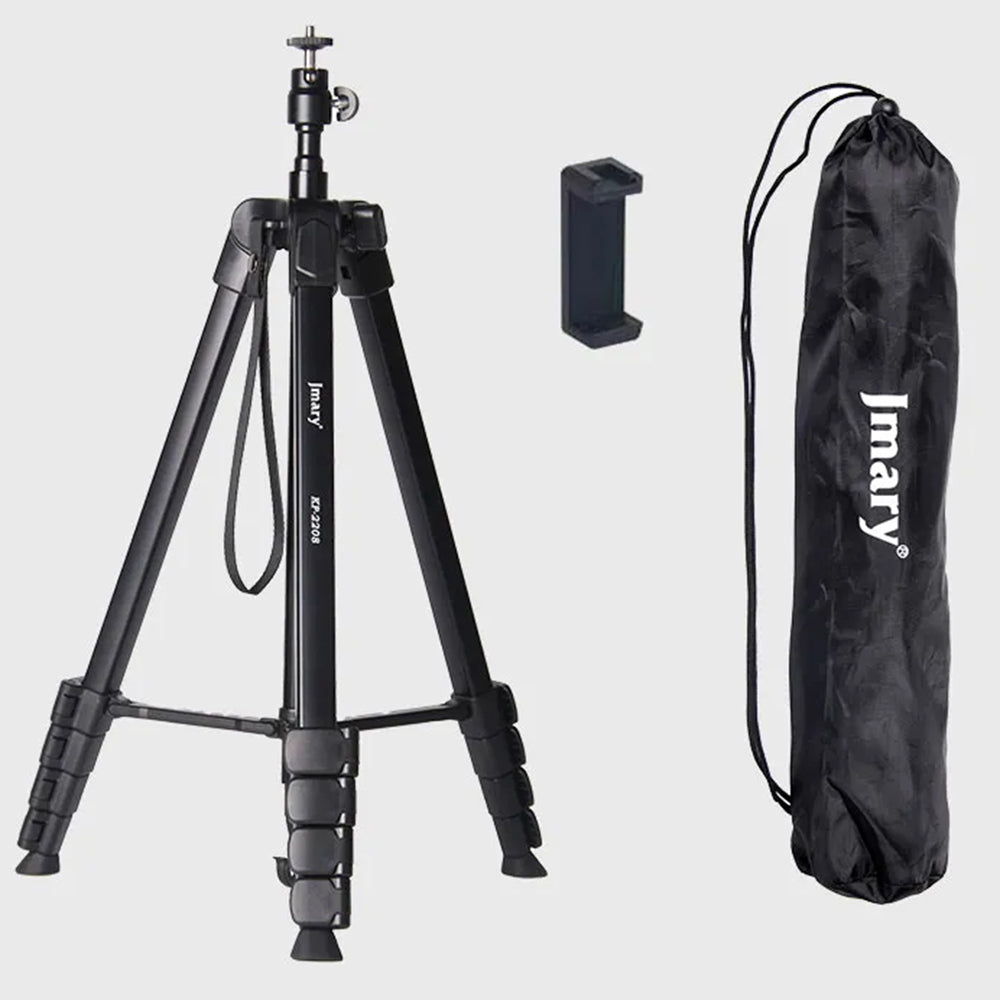 JMARY KP2208 1.7m Fill Light Camera Tripod Holder for Live Streaming, Photography Metal Cell Phone Floor Stand