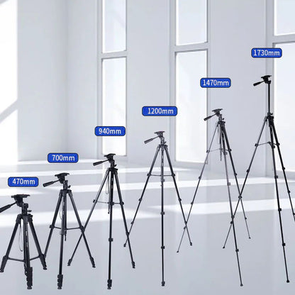 JMARY KP2209 Outdoor Tripod Stand with Horizontal Extension Rod Cell Phone Camera Folding Tripod