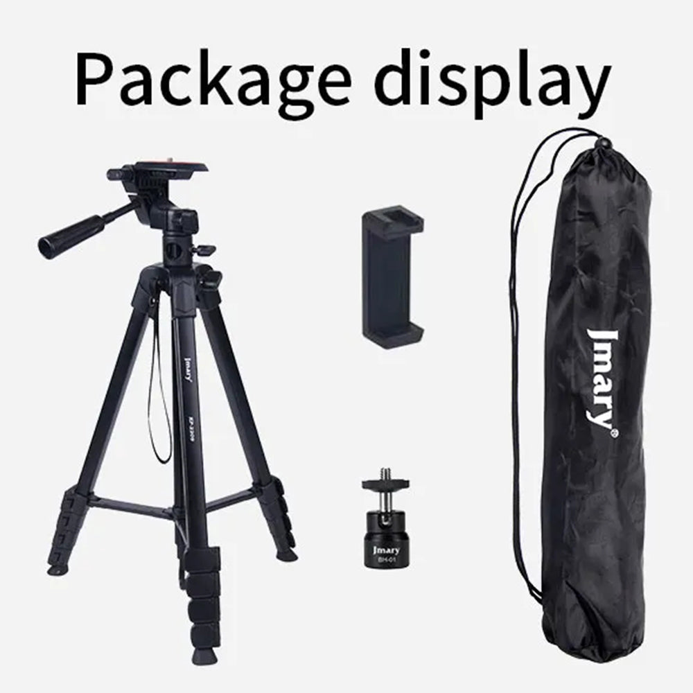 JMARY KP2209 Outdoor Tripod Stand with Horizontal Extension Rod Cell Phone Camera Folding Tripod