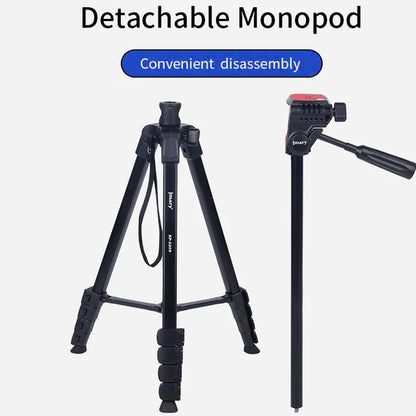 JMARY KP2209 Outdoor Tripod Stand with Horizontal Extension Rod Cell Phone Camera Folding Tripod