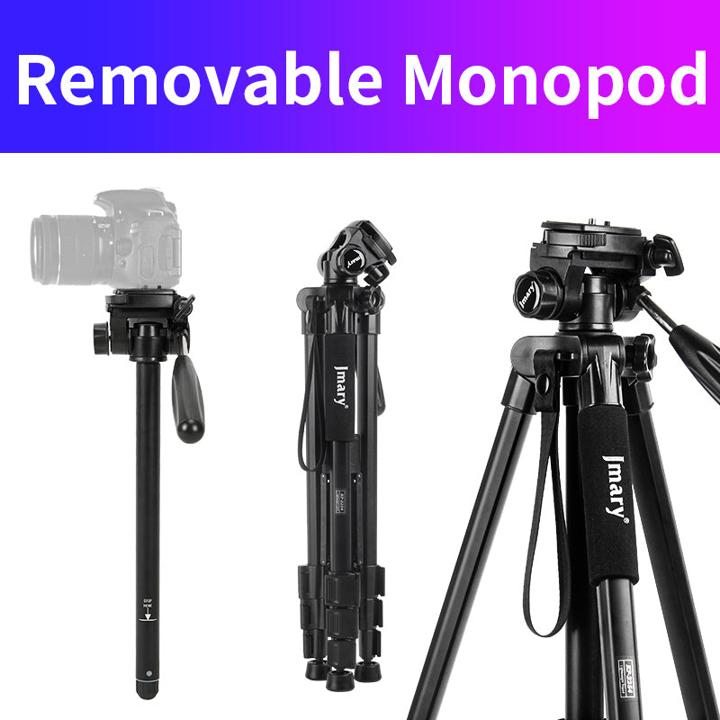 JMARY KP2254 Outdoor Photography Fill Light Tripod Stand Cell Phone SLR Floor Tripod for Live Streaming