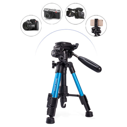 JMARY KP-2203 Portable SLR Camera Phone Stand Aluminum Alloy Telescopic Live Streaming Photography Tripod