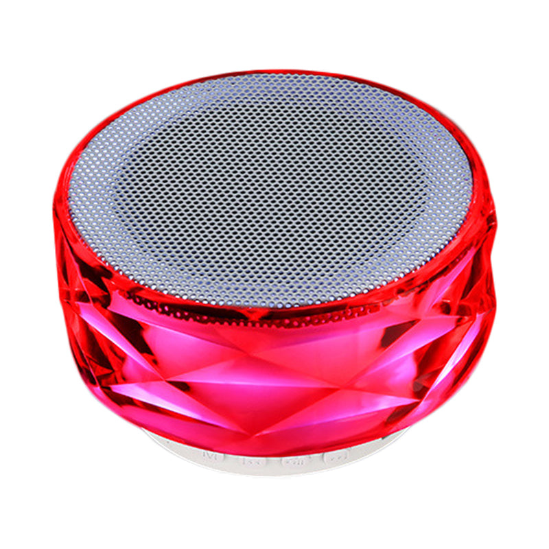 Bluetooth Speaker Crystal Diamond Portable Mini Subwoofer Sound Amp Intelligent Atmosphere Lamp Speaker