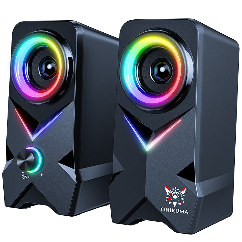 ONIKUMA L2 2Pcs / Set Bluetooth Speaker RGB Colorful Light HiFi Audio Wireless Subwoofer