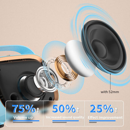 NEWRIXING NR138W Wireless Speaker TWS Handheld Noise Cancelling Smart Bluetooth Microphone Sound Amplifier Music Player