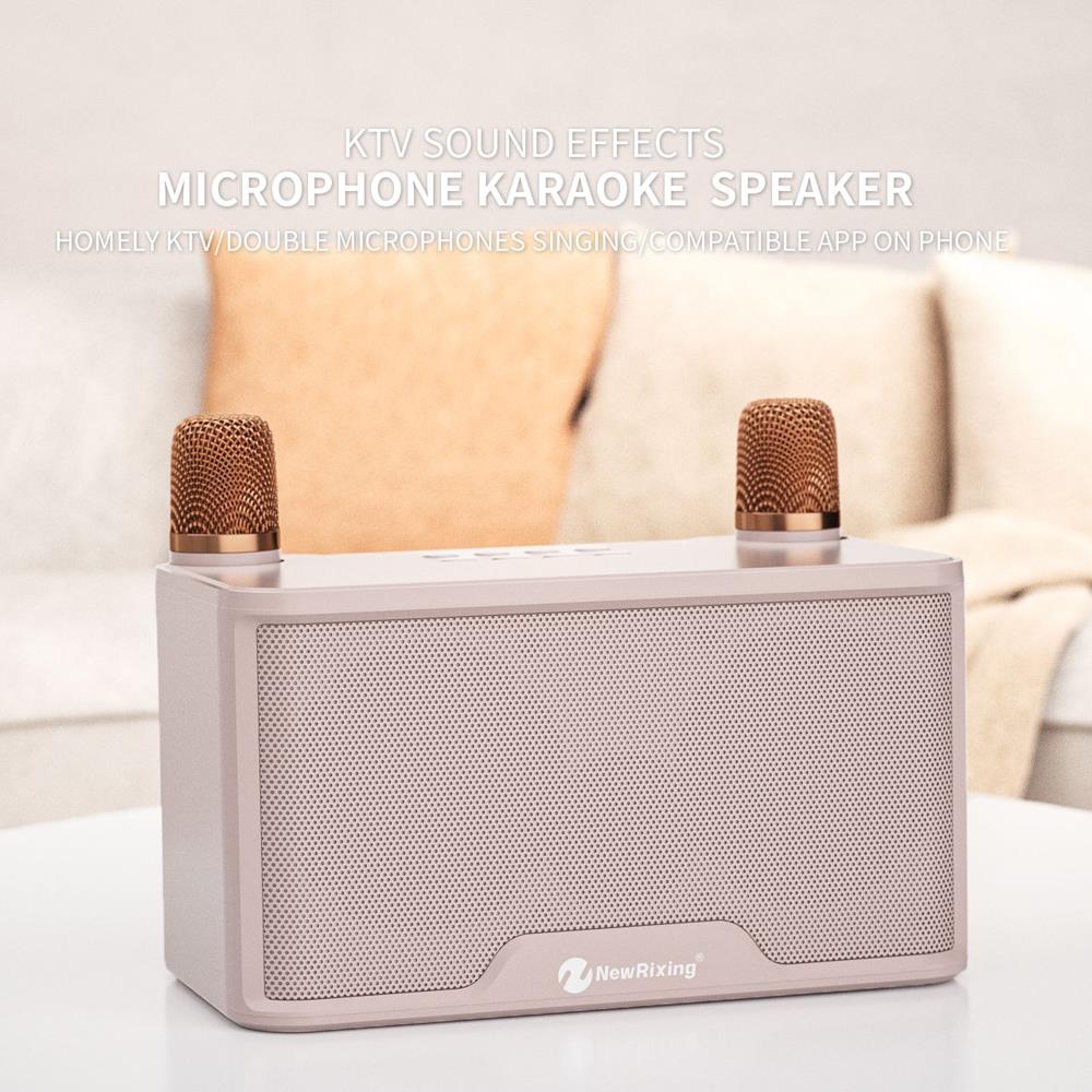 NEWRIXING NR8088W Wireless Bluetooth Speaker with 2 Microphone TWS Sound Amplifier Music Player