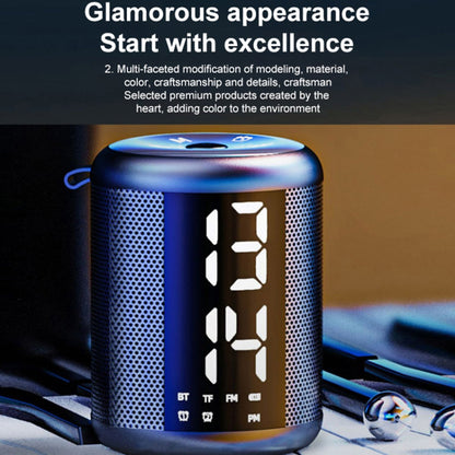 Outdoor Bluetooth Speaker with Noise-Canceling Microphone Portable Speaker Support FM Radio