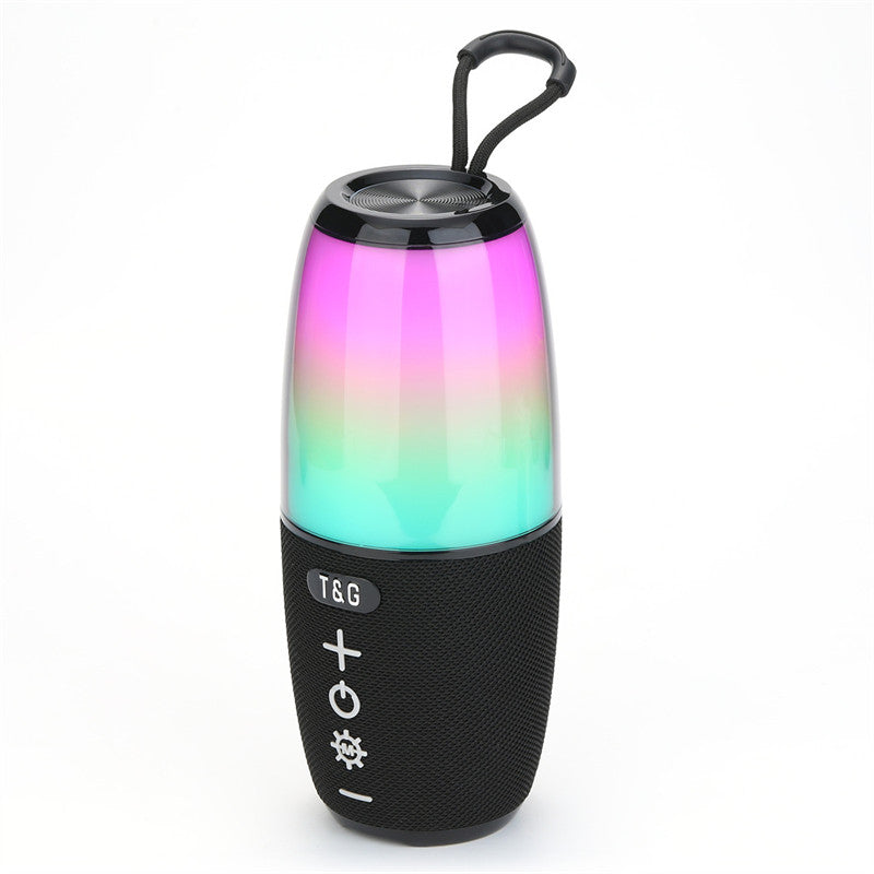 T&G TG644 5W TWS Portable Bluetooth 5.3 Music Speaker RGB Light Wireless Stereo Subwoofer