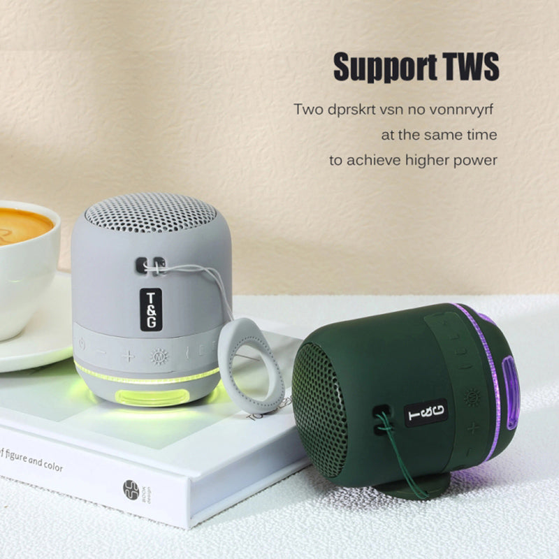 T&G TG294 Portable LED Light TWS Bluetooth Speaker Outdoor Wireless Stereo Music Subwoofer