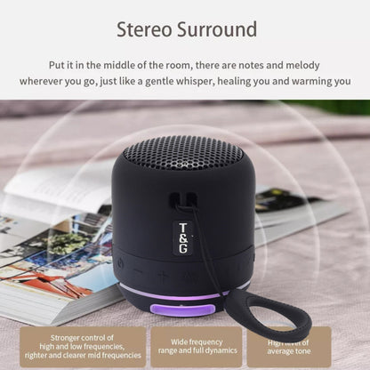 T&G TG294 Portable LED Light TWS Bluetooth Speaker Outdoor Wireless Stereo Music Subwoofer