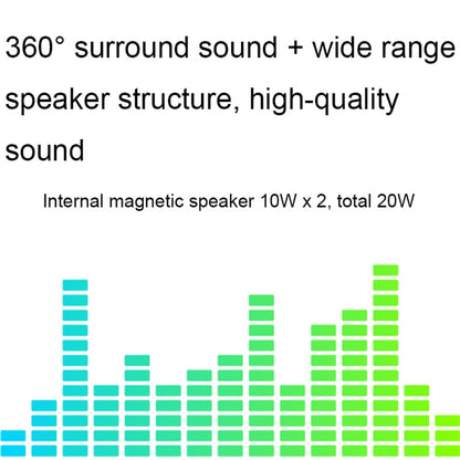 BT808 Desktop Powerful Bluetooth Speaker Auto Sleep Smart Speaker with Two Playback Modes