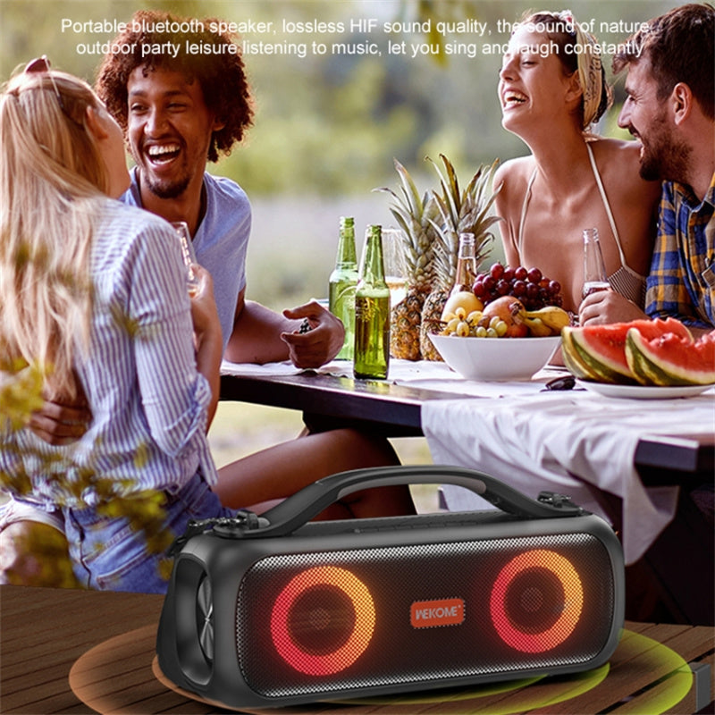 WEKOME D38 Outdoor Bluetooth Speaker 30W Powerful Driver Dual Tweeters Wireless Home Party Speaker