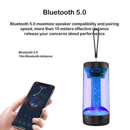 Z15 Outdoor Wireless Bluetooth Speaker Colorful Light Effect Portable Speaker Support FM, TF Card / USB Flash