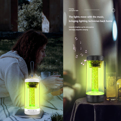 Z15 Outdoor Wireless Bluetooth Speaker Colorful Light Effect Portable Speaker Support FM, TF Card / USB Flash