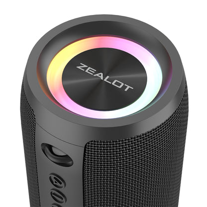 ZEALOT S51Pro 40W Bluetooth Speaker IPX5 Waterproof 3D Stereo Bass Portable Speaker with Lanyard