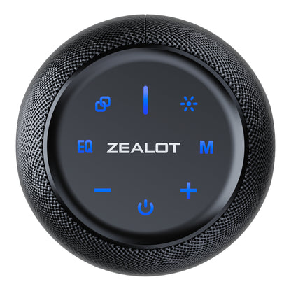 ZEALOT S64 50W Portable Wireless Speaker Outdoor Bluetooth Stereo Music Subwoofer with RGB Light