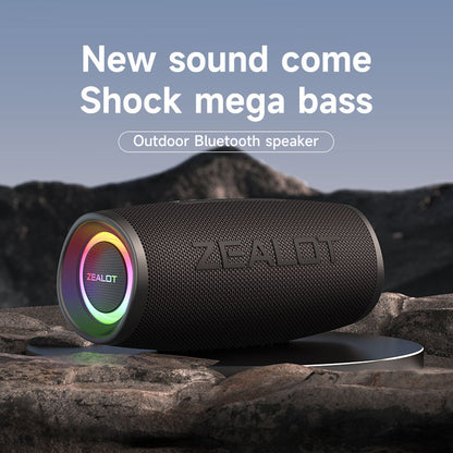 ZEALOT Fanatic S56 40W Outdoor Bluetooth Speaker IP67 Waterproof Bass Audio Subwoofer Wireless Speaker